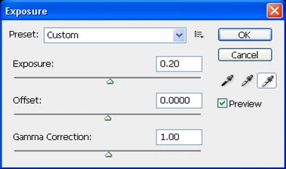 Blown sky photoshop tutorial settings 3